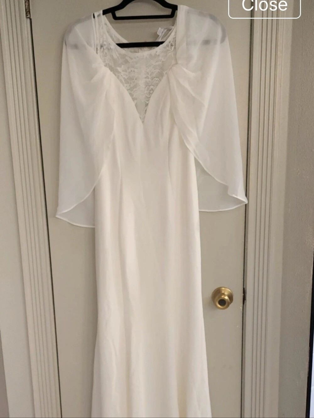 Ever Pretty Wedding White Long Sleeve Dress with Lace Detail - Picture 3 of 16